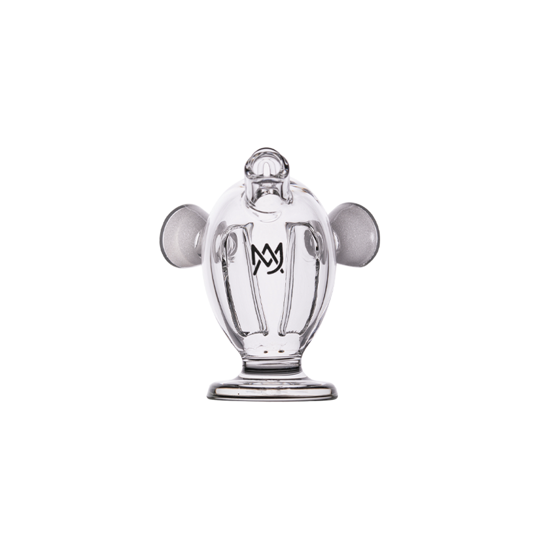 MJ Arsenal Dubbler Original Double Bubbler front view, compact design with dual chambers for dry herbs
