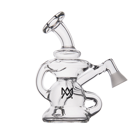 MJ Arsenal Hydra Vape Edition mini dab rig with quartz banger, front view on white background