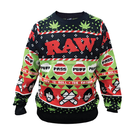 RAW Iconic Logo Crewneck Sweatshirts - Black, Red & Ugly Christmas Edition