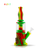 Waxmaid Rasta 4-in-1 Double Percolator Silicone Water Pipe, Front View