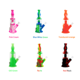 Waxmaid 4-in-1 Silicone Water Pipes in Various Colors with Double Percolators