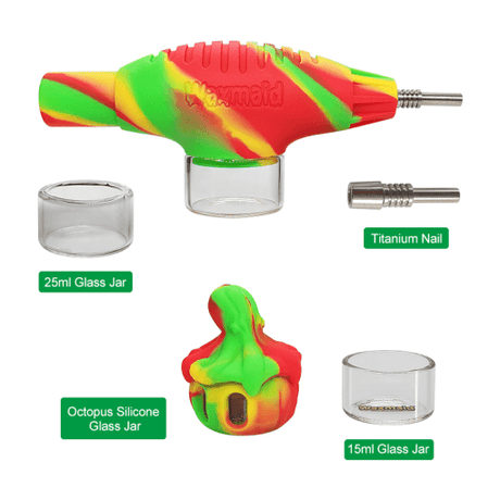 Waxmaid Airship Nectar Collector Kit with Titanium Nail and Glass Jars