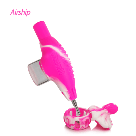 Waxmaid Airship Nectar Collector Kit in Pink Cream, Silicone Body, Easy to Clean