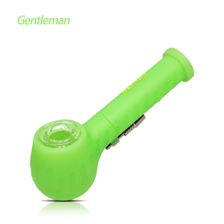 Waxmaid Gentleman GID Green 2 in 1 Handpipe & Nectar Collector, versatile smoking accessory