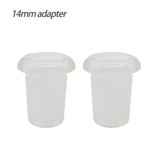 Waxmaid 14mm to 18mm Glass Adapter for Silicone Water Pipes, Front View on White Background
