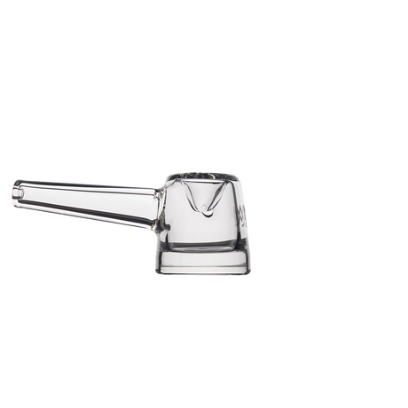 MJ Arsenal Deco Hand Pipe - Sleek Clear Glass - Portable and Ergonomic Design - Side View