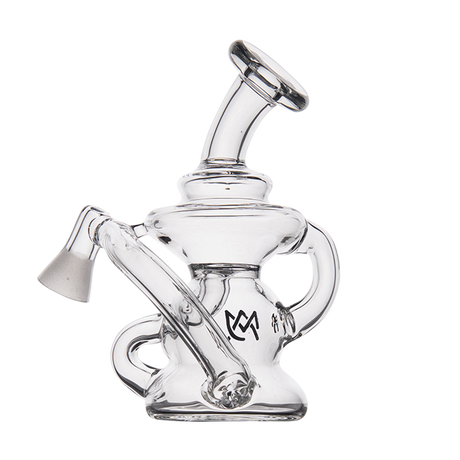 MJ Arsenal Hydra Vape Edition mini dab rig with clear glass and side percolator, front view