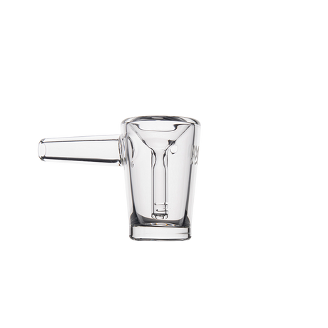 MJ Arsenal Basin Compact Bubbler Bowl - 100% Borosilicate Glass, Clear Front View