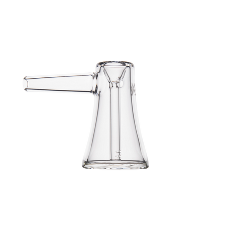 MJ Arsenal Vulkan Bubbler - Compact Clear Glass with Smooth Hits - Front View