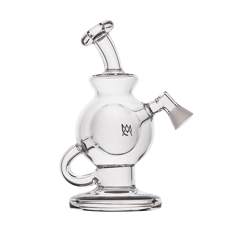 MJ Arsenal Atlas Vape Edition compact dab rig with quartz banger, clear glass, front view