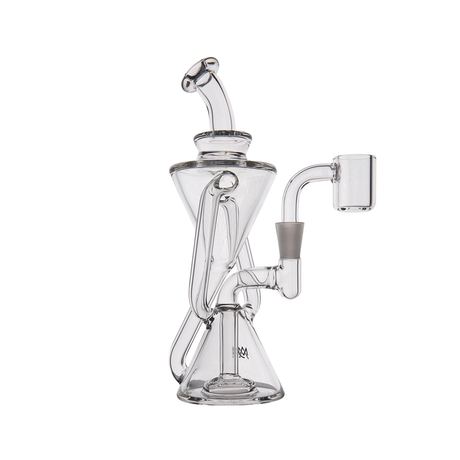 MJ Arsenal Time Turner Mini Dab Rig Front View - Compact with Quartz Bucket