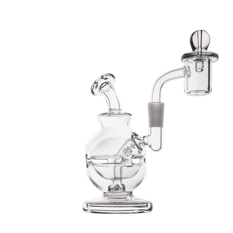 MJ Arsenal Royale Mini Dab Rig with Banger Hanger Design - Clear Borosilicate Glass