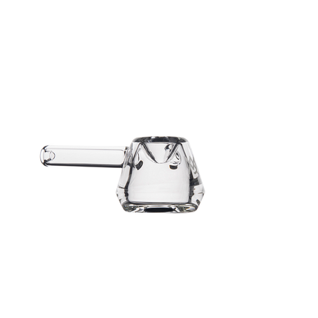 MJ Arsenal Kettle Hand Pipe with clear glass and ergonomic design - Front View