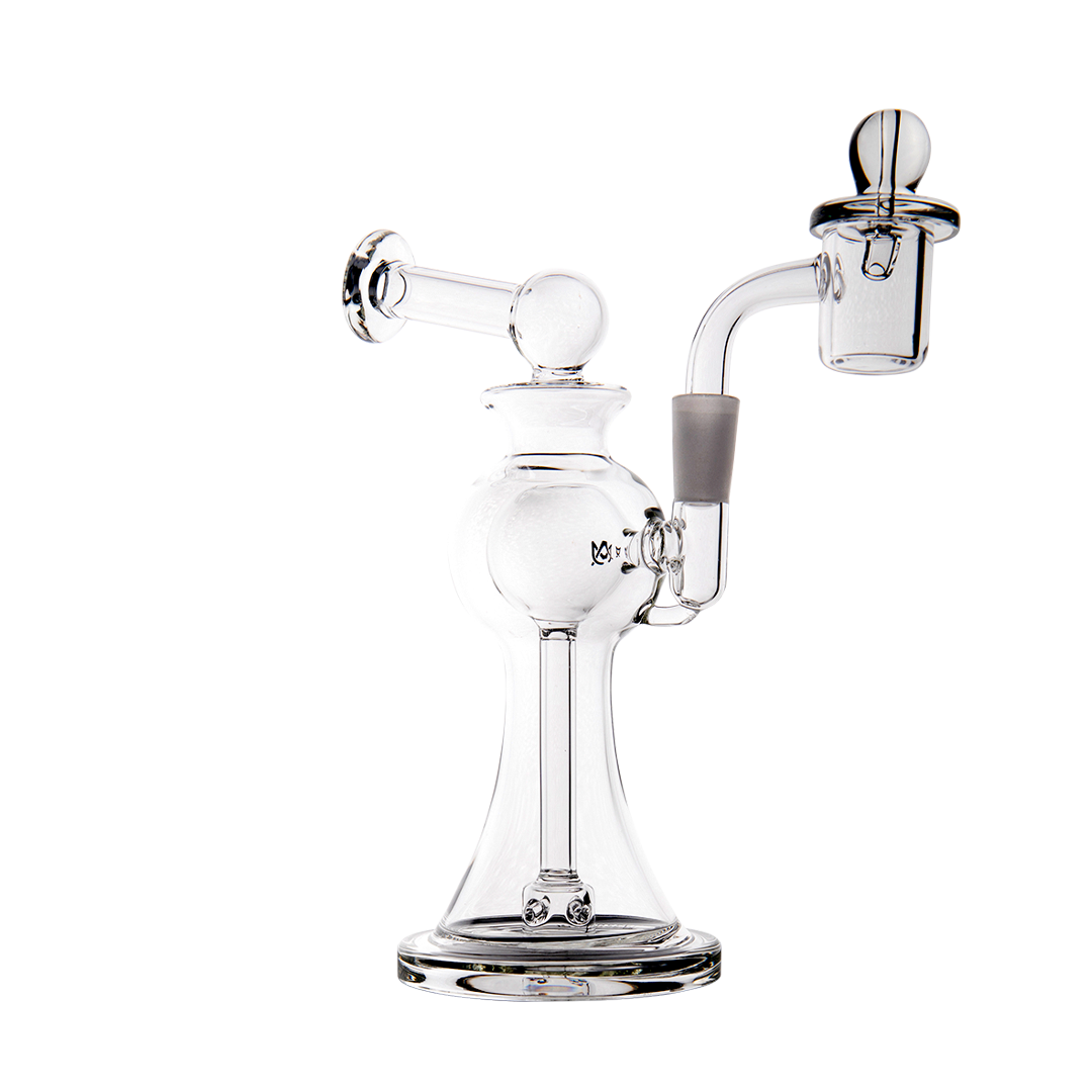 MJ Arsenal Apollo Mini Dab Rig with Puck Perc, 10mm Female Joint, Portable 7" Height