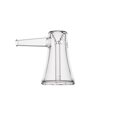MJ Arsenal Vulkan Bubbler - Clear Glass Mini Bong - Front View on White Background