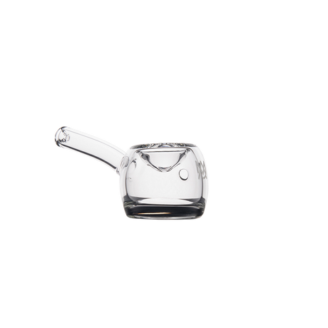MJ Arsenal Perch Hand Pipe - Clear Glass with Deep Bowl - Front View