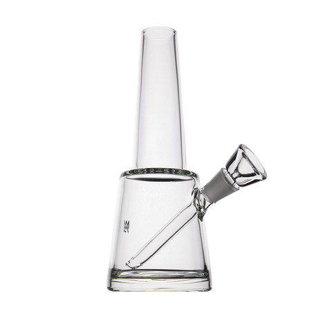 MJ Arsenal Summit Premium Glass Bong with 14mm Joint, Front View on Seamless White