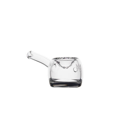 MJ Arsenal Perch Hand Pipe - Clear Glass - Front View on White Background