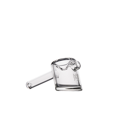 MJ Arsenal Kickstand Hand Pipe in Clear Glass - Compact and Ergonomic Design