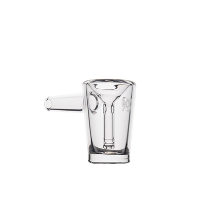 MJ Arsenal Basin Compact Bubbler - Clear Borosilicate Glass with Advanced Filtration, Front View