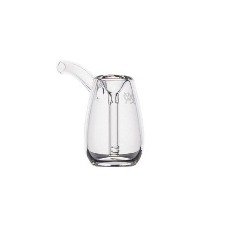 MJ Arsenal Bulb Mini Bubbler, 100% Borosilicate Glass, Compact Design, Front View on White Background