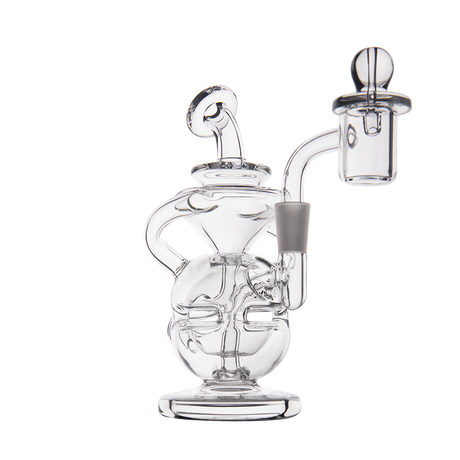 MJ Arsenal Infinity Mini Dab Rig with Banger Hanger, 90 Degree Joint, Clear Borosilicate Glass