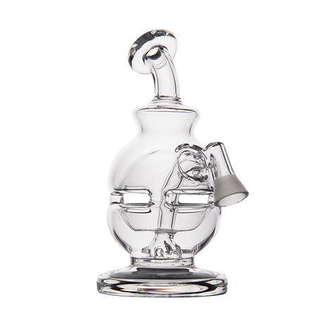 MJ Arsenal Royale Vape Edition compact dab rig with quartz banger, clear glass, front view