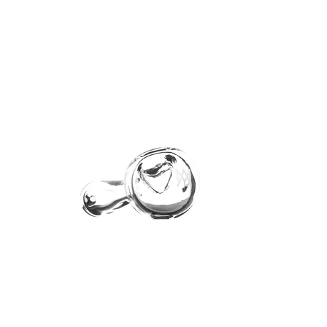 MJ Arsenal Pioneer Hand Pipe - Clear Glass Classic Design Top View
