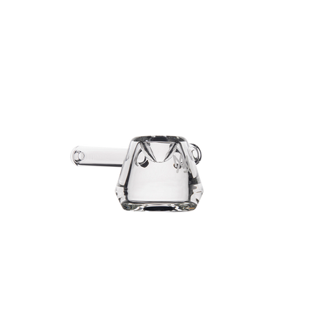MJ Arsenal Kettle Hand Pipe - Compact & Clear Glass - Front View on Seamless White Background