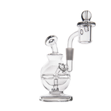 MJ Arsenal Royale Mini Dab Rig with Dual Filtration, Quartz Bucket, and 90 Degree Joint