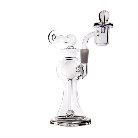Apollo Mini Dab Rig by MJ Arsenal - Clear Borosilicate Glass with 90 Degree Banger Hanger
