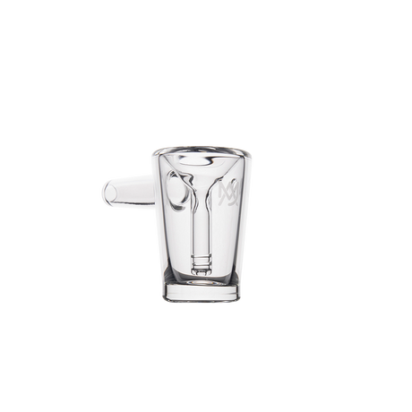 MJ Arsenal Basin Compact Bubbler with Advanced Water Filtration, Side View on Seamless White