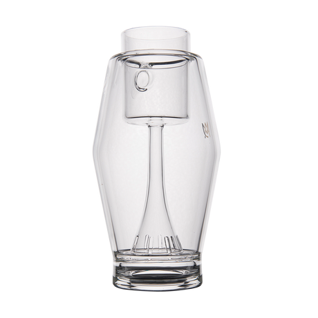 MJ Arsenal Proxy Bubbler, high-quality Borosilicate Glass, clear front view on seamless white background