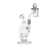 MJ Arsenal Atlas Mini Dab Rig with Double Ball Design and Honeycomb Percolator, 10mm Joint