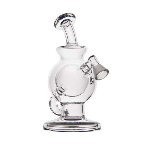 MJ Arsenal Atlas Vape Edition mini dab rig with clear glass, front view on a white background