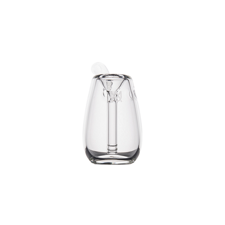 MJ Arsenal Bulb Mini Bubbler in 100% Borosilicate Glass, Compact Design, Front View on Seamless White Background