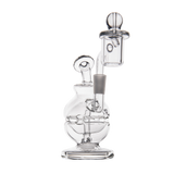 MJ Arsenal Royale Mini Dab Rig in Clear Borosilicate, 5" with 90 Degree Banger Hanger