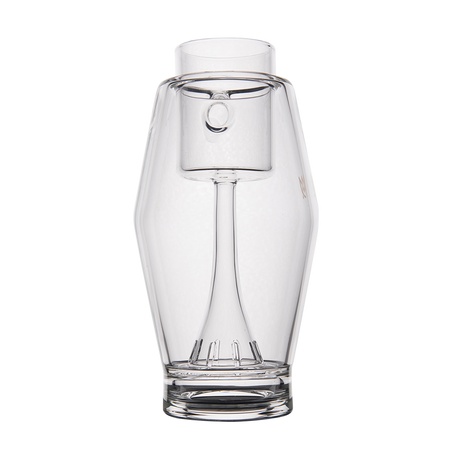 MJ Arsenal Proxy Bubbler front view, clear borosilicate glass for dabbing, on white background