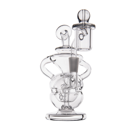 MJ Arsenal Infinity Mini Dab Rig with Banger Hanger and Recycler Design - Front View