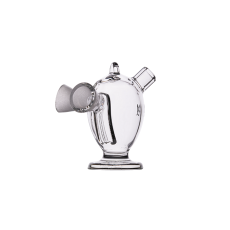MJ Arsenal Dubbler Original Double Bubbler, compact borosilicate glass, side view on white background