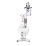 MJ Arsenal Atlas Mini Dab Rig Front View with Honeycomb Percolation & Double Ball Design