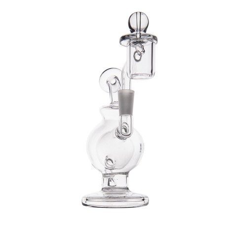 MJ Arsenal Atlas Mini Dab Rig Front View with Honeycomb Percolation & Double Ball Design