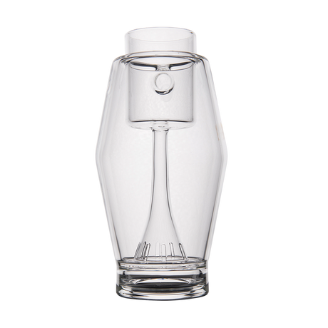 MJ Arsenal Proxy Bubbler front view, clear borosilicate glass, compact dabbing accessory
