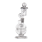 MJ Arsenal Royale Mini Dab Rig with Banger Hanger Design, Clear Borosilicate Glass, Front View