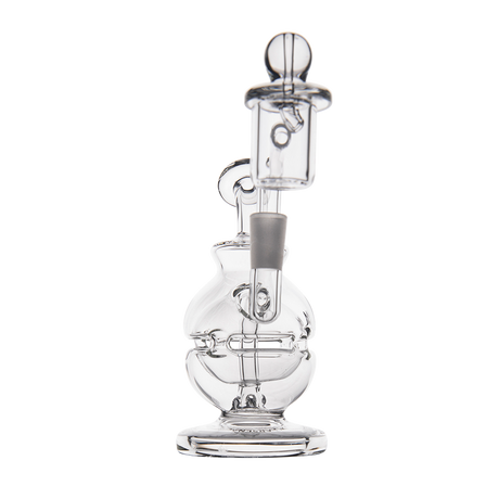 MJ Arsenal Royale Mini Dab Rig with Banger Hanger Design, Clear Borosilicate Glass, Front View