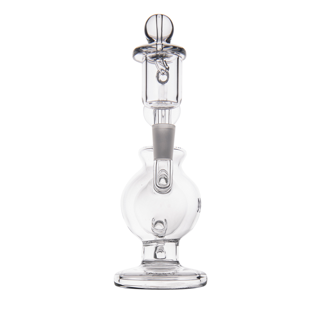 MJ Arsenal Atlas Mini Dab Rig, Honeycomb Percolation, Double Ball Design, Front View