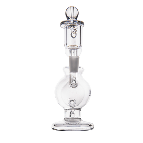 MJ Arsenal Atlas Mini Dab Rig, Honeycomb Percolation, Double Ball Design, Front View