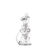 MJ Arsenal Hydra Mini Dab Rig Clear Borosilicate Glass with 90 Degree Banger Hanger