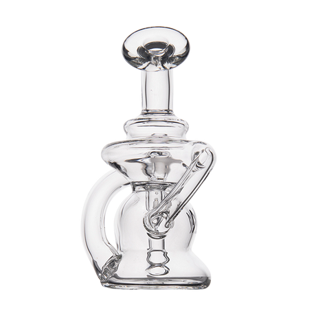 MJ Arsenal Hydra Vape Edition - Clear Mini Dab Rig with Side Percolator - Front View