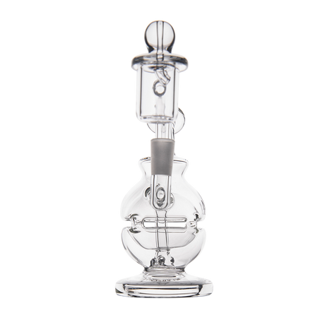 MJ Arsenal Royale Mini Dab Rig with Quartz Bucket and Dual Filtration, 5-inch, front view